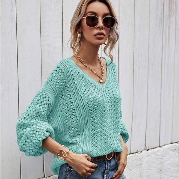 BETTER WITH YOU KNIT SWEATER- MINT - Picture 5 of 6